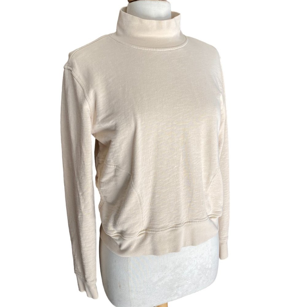 Toad&Co Follow Through Mock Neck Sweatshirt Pockets Activewear Hiking Gorpcore-S